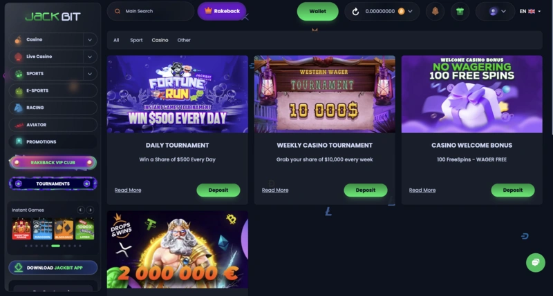 Jackbit Bonuses